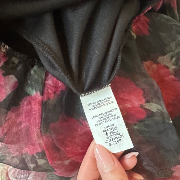 Windsor Black and Red Floral Mini Dress - Picture 5 of 5